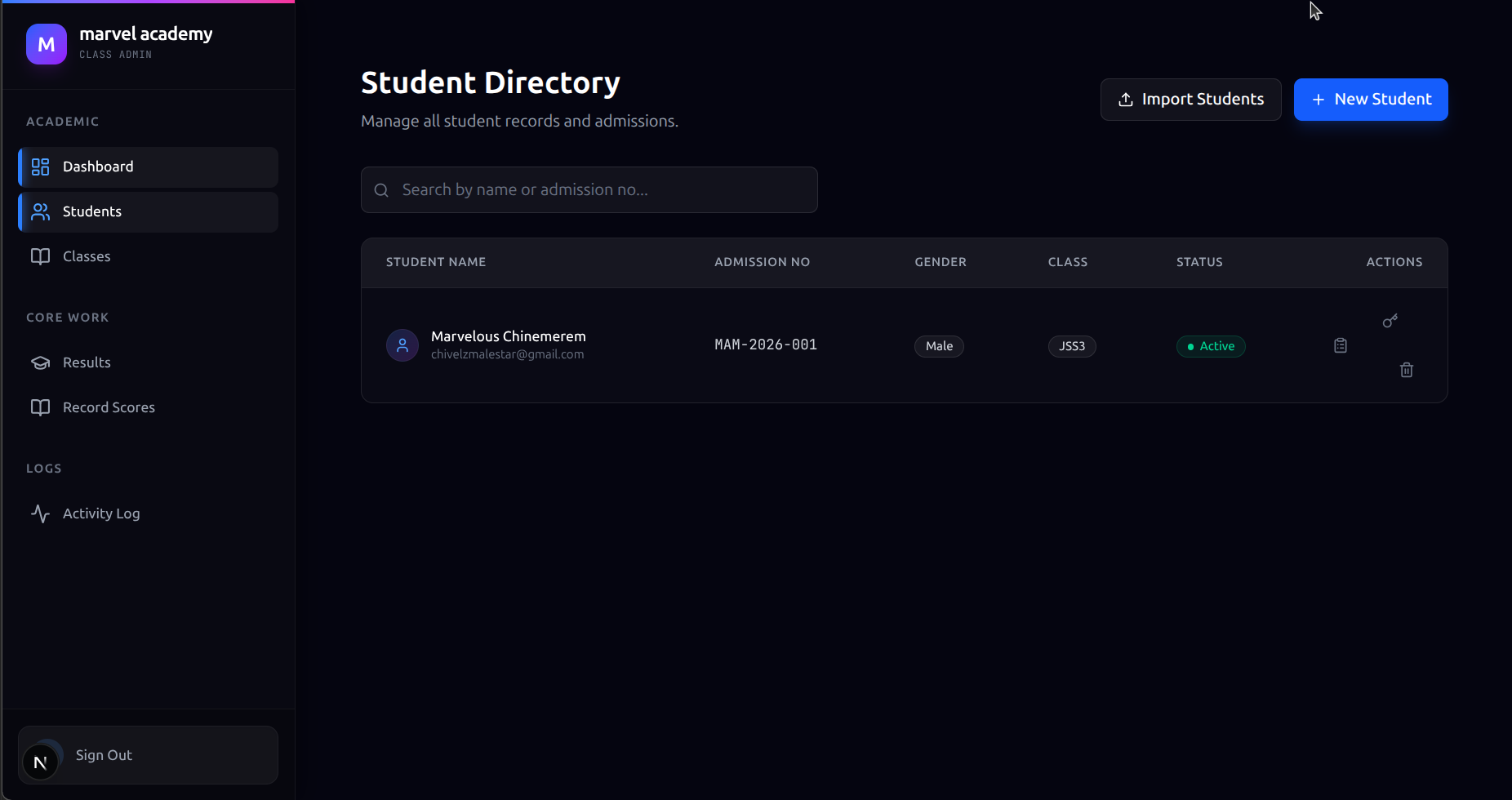 Scholr Student Directory